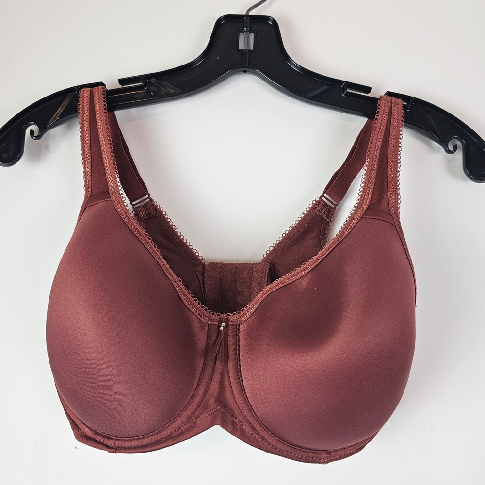 Wacoal Basic Beauty Full Figure Underwire Bra Mahogany Brown 853192 34DD